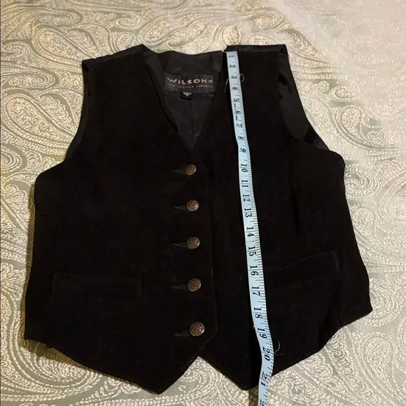 Wilson Black Leather Vest suede - Picture 8 of 8